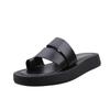 Chanclas de Plataforma Gruesa con Bloques de Color del Mismo Estilo de Celebridad de Internet 2022 Verano Nuevo Versátil Antideslizante Sandalias de Playa para Mujer