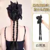 Trenzas de Peluca para Mujer, Pinzas para el Cabello, Trenzas de Moño, Cola de Caballo Alta Estilo Verano Ins, Trenzas Largas, Accesorios para el Cabello, Cola de Caballo con Trenzas de Peluca