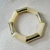 Joyería Yongge Pulseras de Bambú Acrílicas Coloridas Europeas y Americanas de Venta Transfronteriza Pulseras Elásticas Apilables de Moda Vintage