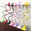 Soporte para transmisión en vivo de teléfono móvil, soporte de escritorio para ver TV, gadget para personas perezosas, soporte de teléfono de doble pinza para mesita de noche