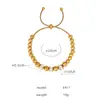 Blogueira Celebridade da Internet Mesmo Estilo Aço Titânio Banhado a Ouro Não Desbota Pulseira de Contas de Diamante Não Desbota Moda Luz Luxo Pulseira Combina com Tudo