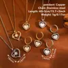 Elegante Versátil Colgante de Cobre Forma de Corazón Joyería Dulce Flor Hueca Corazón de Melocotón Concha Blanca Incrustada Diamante Clip de Oreja Set de Collar para Mujeres