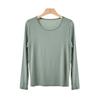 Conjunto de Ropa Interior Térmica de Modal para Mujer, Tallas Grandes, Camiseta y Pantalones Finos de Capa Base de Algodón