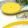 2,5cm Fita Colorida Refletiva de Alto Brilho Uniforme Escolar Proteção do Trabalho Mochila Escolar Roupas Cinto Fluorescente Tecido de Advertência de Segurança Noturna