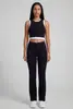 Calça Jeans Reta de Cintura Alta para Mulheres, Modelagem Slim, Calça Cigarrete, Caimento Fluido, Versátil, Estilo Europeu e Americano Transfronteiriço, Calça Longa Casual Confortável