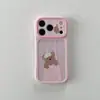 Estrellas rayadas divertidas adecuadas para funda de teléfono iPhone 18 Apple caricatura 17 Pro Max 15 para niñas 16 con soporte