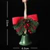 Decoraciones navideñas, accesorios para árbol de Navidad, campanas tridimensionales, decoraciones colgantes, decoraciones sencillas, decoraciones colgantes, arreglo de escena