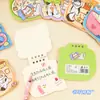 Cuaderno Plegable Nuevo Estilo Temática de Gatos, Cuaderno Portátil en Blanco de Forma Irregular, Papelería para Estudiantes, Bloc de Notas, Regalo Pequeño