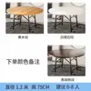 Mesa de Jantar Dobrável para Uso Doméstico, Mesa de Jantar Dobrável para Apartamento Pequeno, Mesa Redonda Simples para Moradia Alugada, Mesa de Jantar Móvel Atacado
