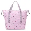 Bolsa de Viagem Expansível com Anel de Morango Grande Capacidade Desenho Animado Separação Seco e Úmido Bolsa para Esportes Fitness Bolsa de Yoga Bolsa de Bagagem para Estudantes