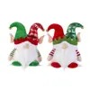 Boneco Rudolph transfronteiriço Gnomo de lantejoulas de Natal Enfeite de Natal com luzes Boneco sem rosto