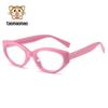 Nuevo armazón de gafas ovalado de silicona para niños, moda para hombre, gafas de luz azul, montura sencilla de alto sentido, venta al por mayor para mujer