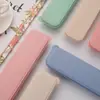 Paja de Trigo Color Nórdico Extraíble Portátil Caja para Cubiertos Caja de Almacenamiento para Papelería Caja de Juego de Viaje Caja de Regalo