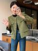 Abrigo de cachemira de doble cara estilo Hepburn Xiaoxiang abrigo corto para mujer primavera y otoño lana pequeño temperamento suelto estilo coreano