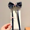 Corrente de Cabelo com Laço Infantil, Grampo de Cabelo para Meninas, Presilha de Cabelo Não Danifica, Acessório de Cabelo de Princesa, Elástico de Cabelo para Rabo de Cavalo de Meninas, Adorno de Cabelo