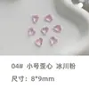 Cristales para Uñas con Base Puntiaguda Rhinestones Cristales de Vidra Transparente Blanco Corazón Rosa Cuadrado Irregular Hacha para Uñas Accesorios de Rhinestone