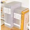 Caja de almacenamiento de documentos A4, venta al por mayor, de plástico transparente, para escritorio, para el hogar, multifunción, para certificados, contratos, almacenamiento de datos, caja de acabado
