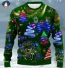 Papai Noel Transfronteiriço Moletom Engraçado de Gola de Natal Feia Hip-hop Masculino Street Impressão Digital 3D
