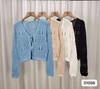 Nuevo Cárdigan de Punto Calado Super Hada de Otoño Temprano para Combinar con Todo Chaqueta para Mujer Estilo Japonés Deseo Puro Bloqueador Solar Blusa para Aire Acondicionado Trendy
