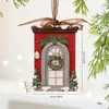 Nova Decoração de Natal Estéreo Retrô Pingente de Resina Decoração de Natal Presente para Árvore de Natal Sino Pingente de Cavalo de Troia