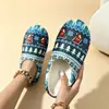 Pantuflas de Algodón Estilo Navideño para el Hogar Estampado de Reno y Árbol de Navidad Pantuflas Cerradas con Felpa Adicional para Hombres, Mujeres, Parejas Pantuflas de Piso