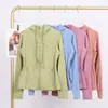 Jaqueta com Capuz Lulu em Estoque com Etiqueta, Entrega Direta, Roupa para Corrida e Yoga, Cardigan Esportivo Slim-Fit com Zíper