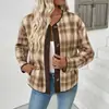 Comercio Exterior 2026 Otoño e Invierno Nueva Ropa para Mujer Europea y Americana Cuadros Melange Chaqueta Cardigan Casual Transfronterizo Chaqueta Corta Top