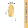 Plantas Verdes Simuladas, Hojas de Girasol de Cola Suelta, Accesorios para Montaje de Escena de Fiesta de Globos, Accesorios para Arreglos de Flores Artificiales, Hojas de Coco, Hojas de Sauce