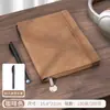 Caderno A6 Personalizável com Impressão de Logo Bloco de Notas Portátil para Reuniões Caderno Pequeno de Pele de Ovelha Portátil para Negócios