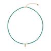 Collar Vintage de Turquesa Imitación para Mujer, Versátil y de Alta Gama, Cadena para Clavícula de Verano de Nicho con Perlas, Joyería Transfronteriza de Nuevo Estilo Chino