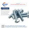 Tornillos hexagonales exteriores galvanizados estándar alemán Din933 personalizados, Tornillos hexagonales de acero al carbono grado 4.8, Tornillos hexagonales estándar alemán galvanizados
