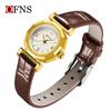 Oufani Transmisión en Vivo El Más Vendido Reloj para Mujer Moda Retro Escala Romana Reloj de Cuarzo Resistente al Agua Nicho Reloj para Mujer Viajero