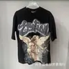 Marca Americana da Moda Tops de Verão para Casal Estampado com Strass Emoção Mista Camiseta de Manga Curta Ins