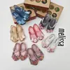 Nuevos Zapatos de Gel Melissa 2025 Sandalias Infantiles Sandalias Boca de Pez con Lazo Zapatos de Playa para Niñas Zapatos Fragantes