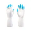 Guantes de Lavar Platos Coloridos Personalizables, Guantes de Limpieza de Cocina Impermeables de PVC, Guantes Domésticos Coloridos al por Mayor