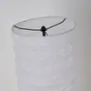 Lámpara de pie de papel de arroz minimalista nórdica transfronteriza con pantalla de papel plisado estilo japonés, lámpara de pie para ambiente de sala de estar de casa de huéspedes