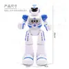 Robot de educación temprana de policía de guerra mecánica, juguete de control remoto por inducción infrarroja para niños, robot inteligente