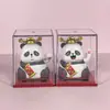 Luz Solar de Panda de la Fortuna de 2 pulgadas Impulsada por Energía Solar Adorno de Mano que Saluda Panda Souvenir Cultural y Creativo de Turismo de Sichuan Chengdu