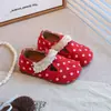 Mocasines de Niña con Lunares y Ribete de Encaje Verano 2025 Nuevos Zapatos para Niños Zapatos de Princesa para Niña Birkenstocks
