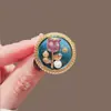 Retro Elegante Francés, Moderno Broche Mariposa de Diamantes Rojos, Ropa de Alta Gama, Accesorios para Abrigos, Broche Corsage