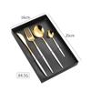 Juego de cuchillos, tenedores y cucharas de acero inoxidable de vajilla portuguesa, cuatro piezas principales, juego de cuchillos y tenedores para carne occidental de 12 piezas, personalizable