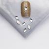 Pacote inteiro de 1440 peças atacado branco plana em forma especial diamante super brilhante pequena gota de chuva prego diamante jóias quadrado amor strass