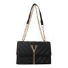 Bolsa de Ombro Feminina 2023 Inverno Nova Cor Sólida Moda Moderna Ins Bolsa Transversal Bordado V-treliça Corrente Bolsa Quadrada Pequena Tendência