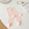 Calcetines de Malla Transpirable de Algodón Finos de Verano para Mujer, Estilo Japonés, Borde Enrollado, Huecos, Sin Costuras, Tipo Slouch para Maternidad