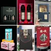 Caja de Regalo para Embalaje de Vino Tinto Personalizada Lote Pequeño Gama Alta Puerta Doble Botella Individual Doble Paquete de 6 Caja de Embalaje para Vino