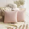 Fábrica direta atacado bolsa macia cor sólida textura linho sofá sala de estar decoração fronha de cabeceira Escritório cintura