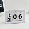 Calendario de Madera ins Creativo Simple Calendario Perpetuo Entrada Escritorio Oficina Calendario de Escritorio Chino Giratorio Decorativo Pequeños Adornos
