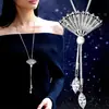 Cadena Larga para Suéter, Collar de Lujo Ligero y de Alta Gama para Mujer, Accesorio de Borla Moderno y Versátil, Colgante Simple de Perla que No se Desvanece