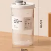 Contenedor Sellado de Arroz Estilo Japonés para Uso Doméstico para Granos, Harina, Arroz, Caja de Almacenamiento de Cocina, Tarro de Almacenamiento de Comida para Gatos y Perros al por Mayor