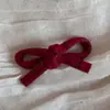 Pinza para el pelo de lazo de lana suave, Pinza lateral versátil para flequillo, Accesorio de moda de alta gama para el cabello